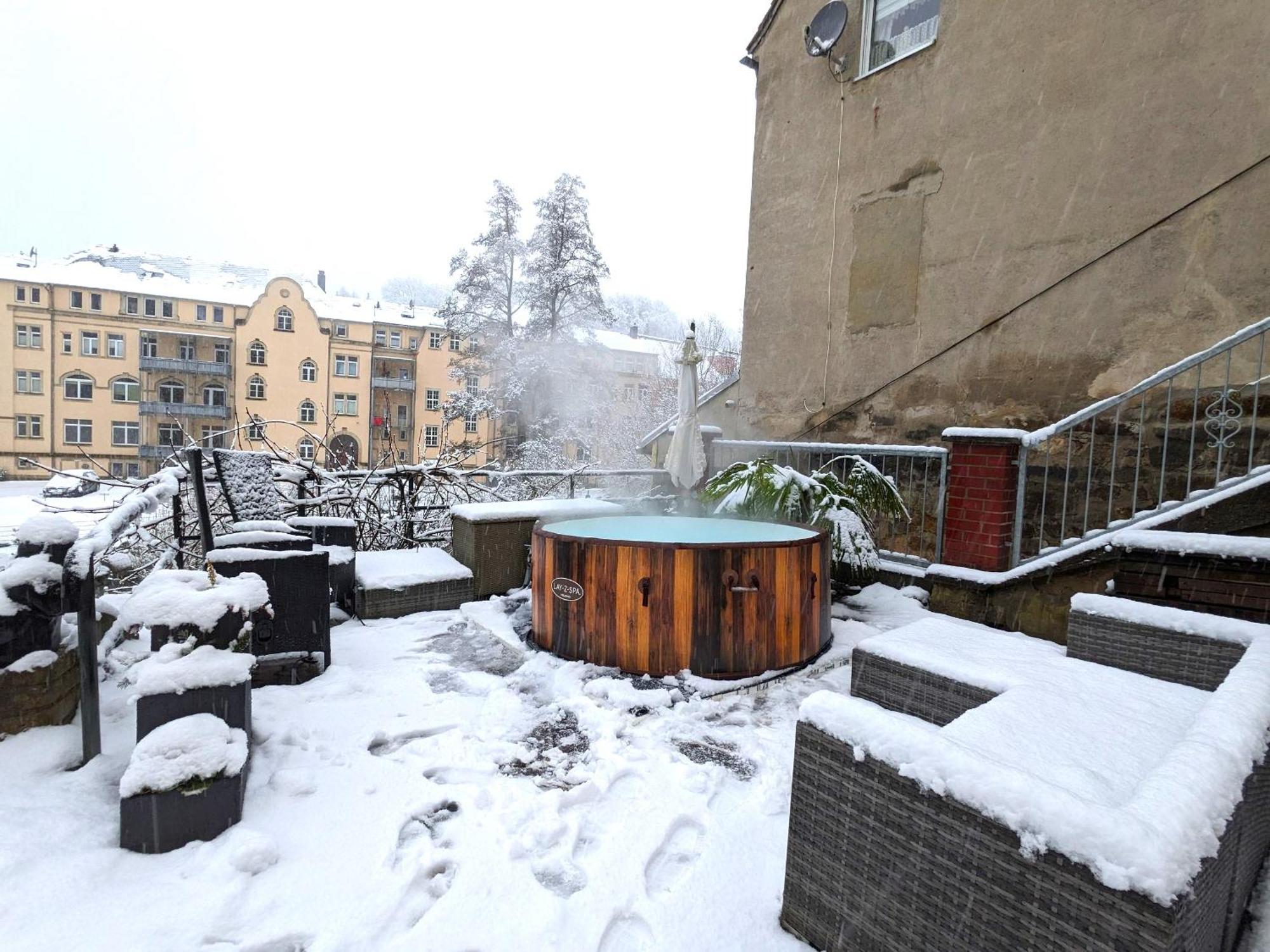 Hw4B - Urlaubsmagie - Zentral Mit Gemeinschaftsgarten, -Pool, -Sauna & Whirlpool Sebnitz Buitenkant foto